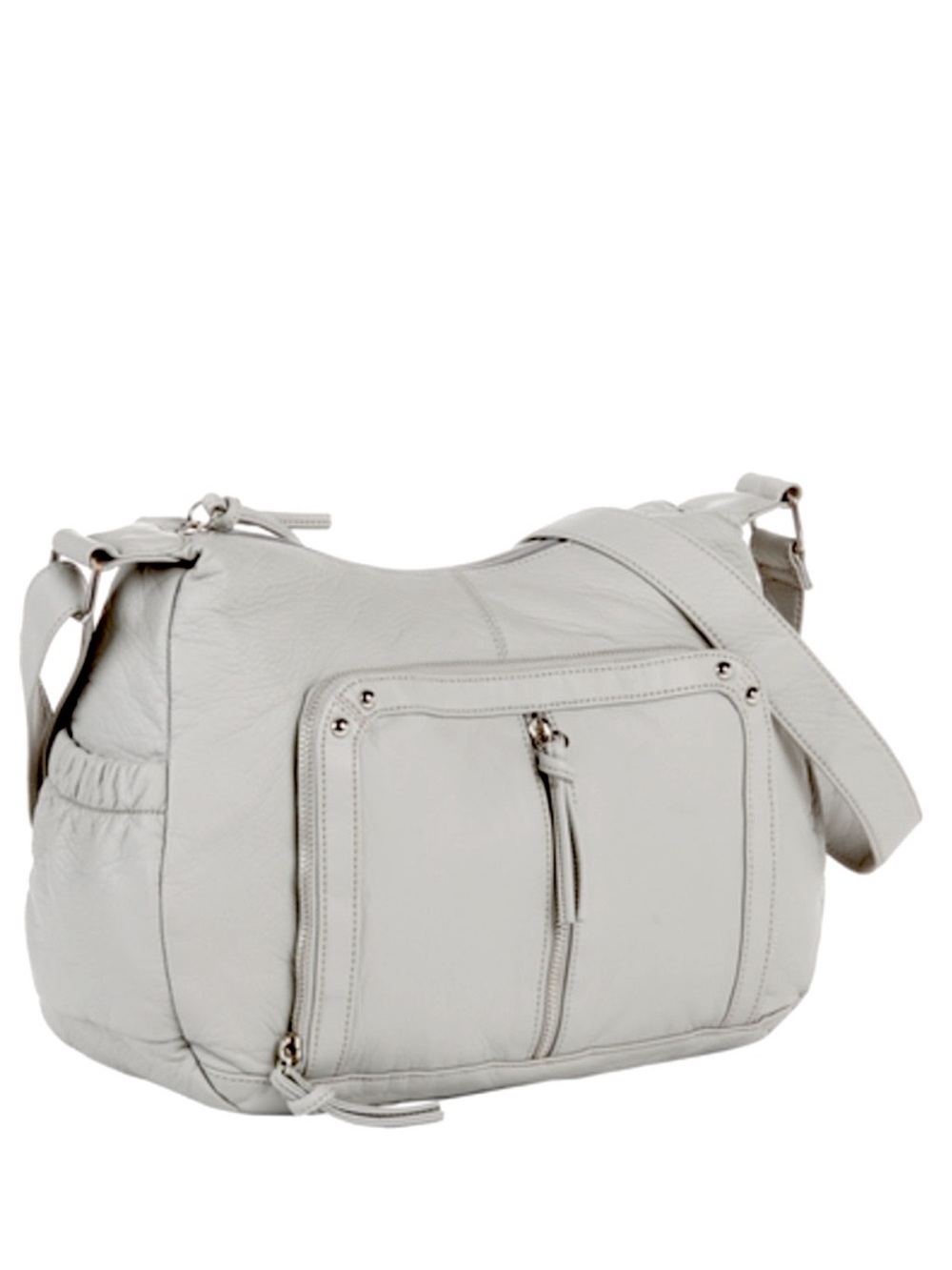 NWT Bueno Crossbody Organizer Leather Hobo Bag